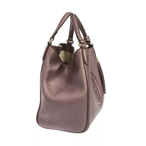 GUCCI Soho 336751 Purple Leather - Tote Bag - Picture 2 of 11